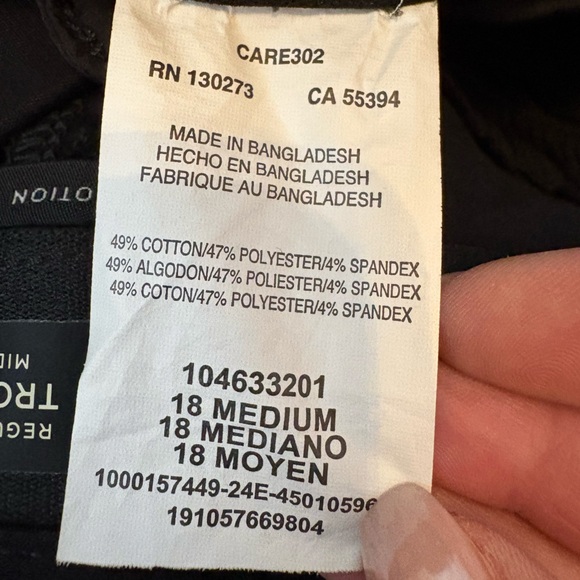 Women's Lee Flex Motion Trouser Pants - Black - 18 Medium - Picture 12 of 12